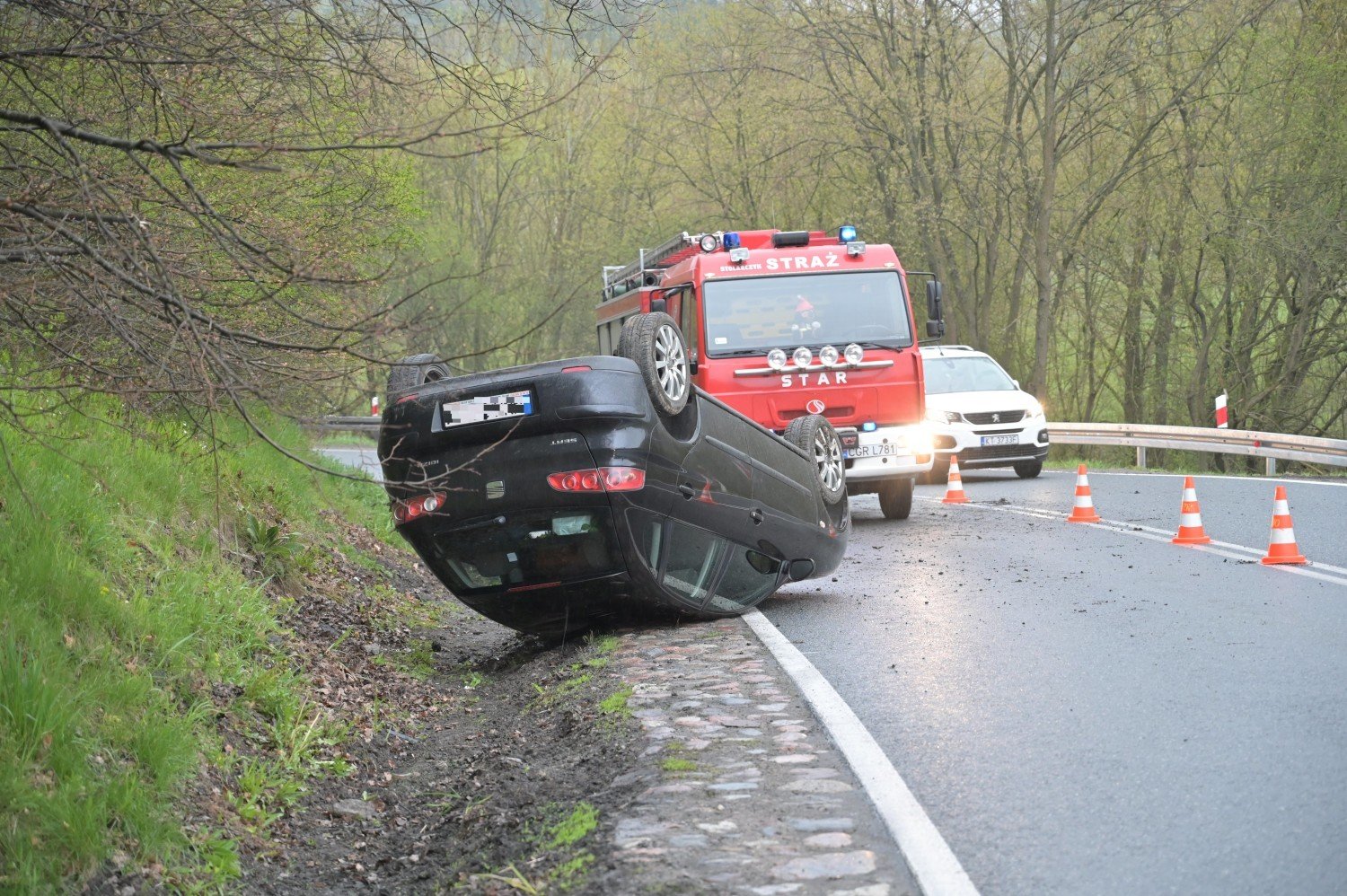 Wypadek na DK 16 w Kłódce w powiecie grudziądzkim