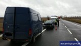 Wypadek między Barczewem a Łęgajnami. Dwie osoby zostały ranne
