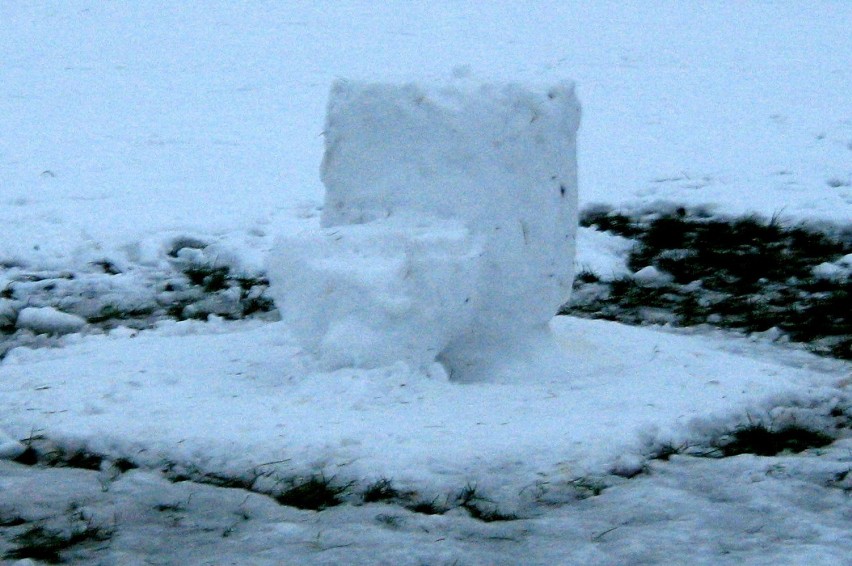 Rzeźba ze śniegu