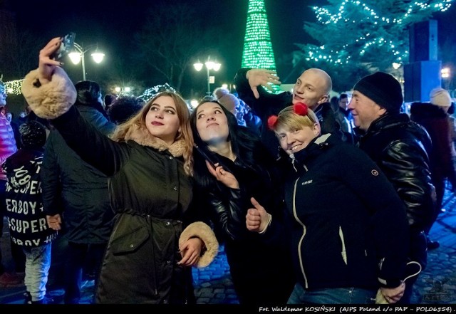 Plenerowe powitanie Nowego Roku odbyło się w Kwidzynie na Placu Św. Jana Pawła II.