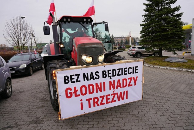 Wcześniejszy lutowy protest rolników z powiatu tczewskiego.