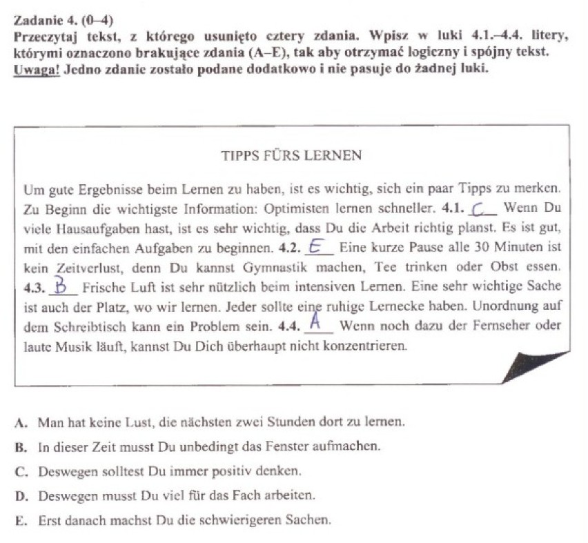 26 kwietnia gimnazjaliści napisali egzamin gimnazjalny z...