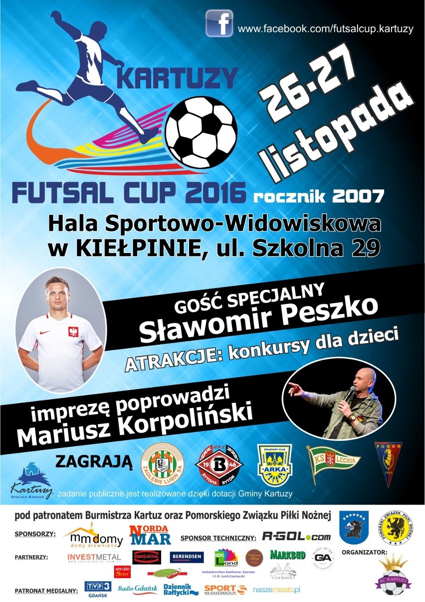 Kartuzy Futsal Cup 2016 - w weekend wielkie sportowe emocje w Kiełpinie
