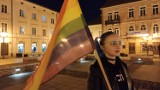 Protest "Tak! dla wolności zgromadzeń, Stop projektowi Kai Godek!" w Rynku Trybunalskim w Piotrkowie ZDJĘCIA, WIDEO