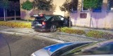 Wypadek w Gaszowicach. Audi wyleciało z ronda i uderzyło w budynek - ZDJĘCIA. Kierująca była pijana 