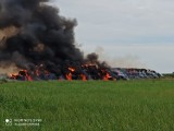 Pożar w Tykadłowie. Na miejsce skierowano 7 zastępów straży pożarnej. ZDJĘCIA, FILM