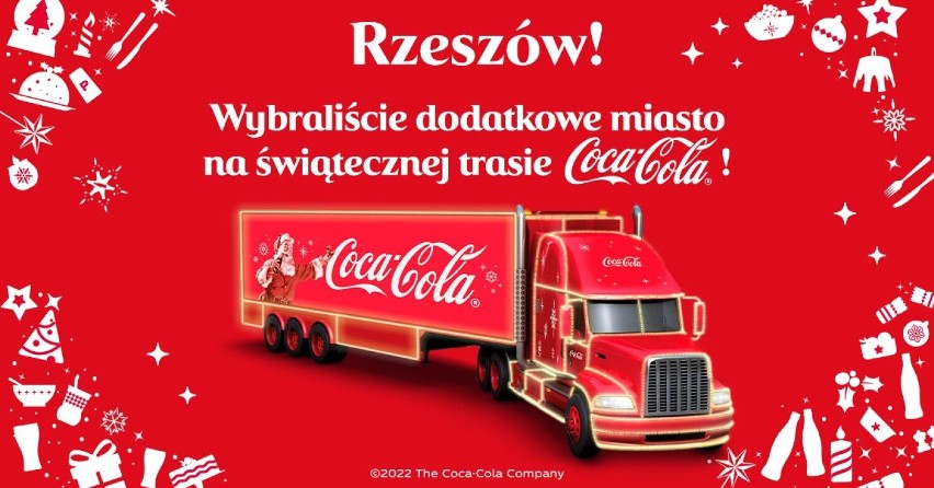 Świąteczna ciężarówka Coca-Cola przyjedzie w tym roku do Rzeszowa. Znamy już datę!