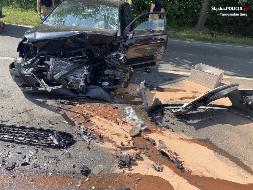 Tarnowskie Góry - wypadek na ul. Gliwickiej