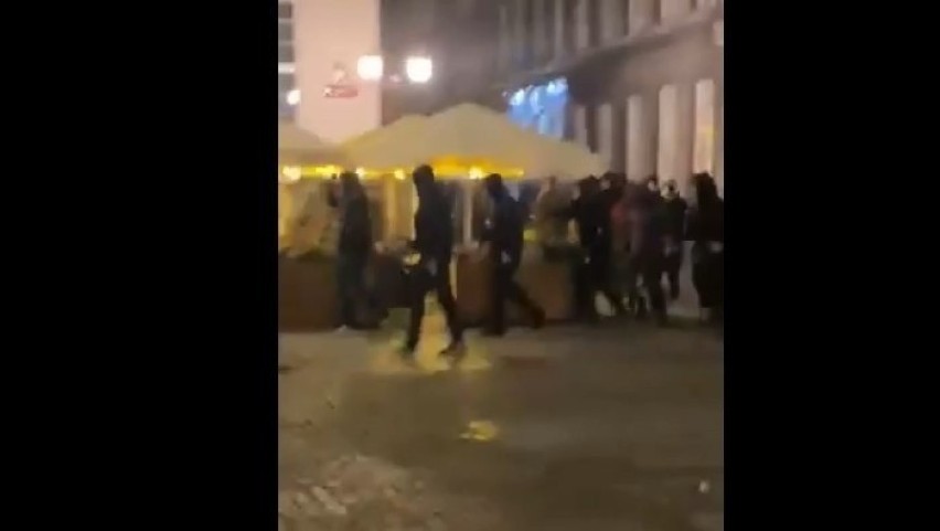 Incydent pseudokiboli w centrum Gdańska we wtorek,...