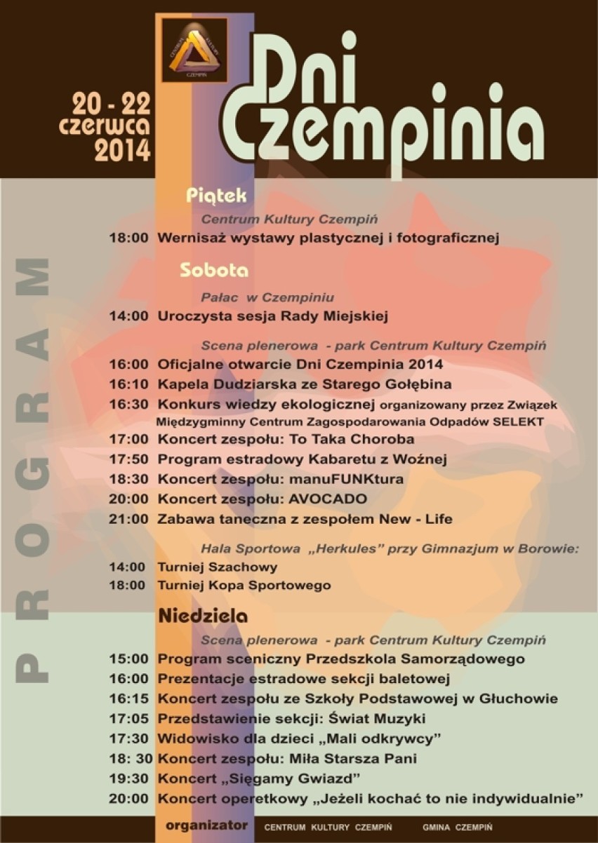 Dni Czempinia 2014 - program