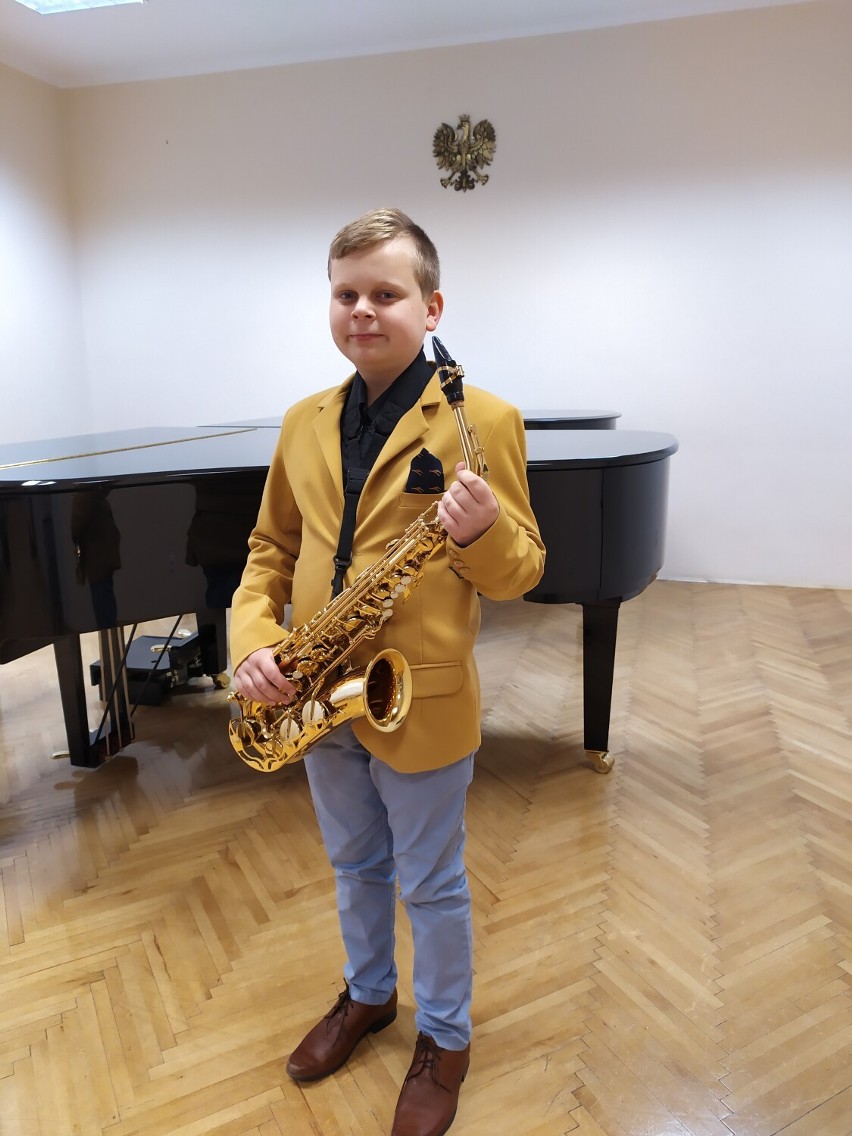 Młody saksofonista, Tomasz Drążek, z ogólnopolskimi sukcesami. Gratulujemy