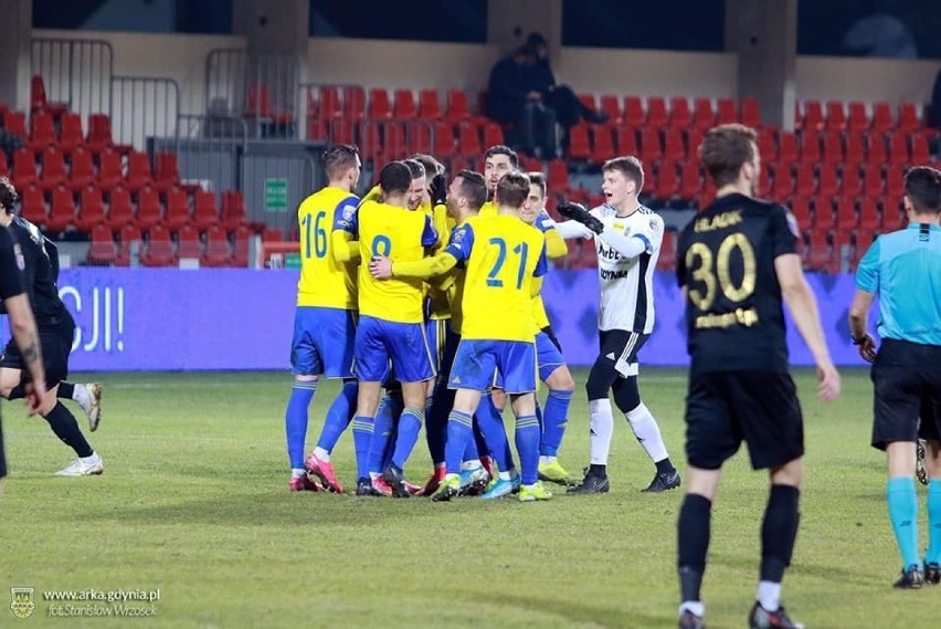 Fortuna Puchar Polski. 02.03.2021. Puszcza Niepołomice - Arka Gdynia 2:5 (1:1). Żółto-niebiescy w imponującym stylu awansowali do półfinału!