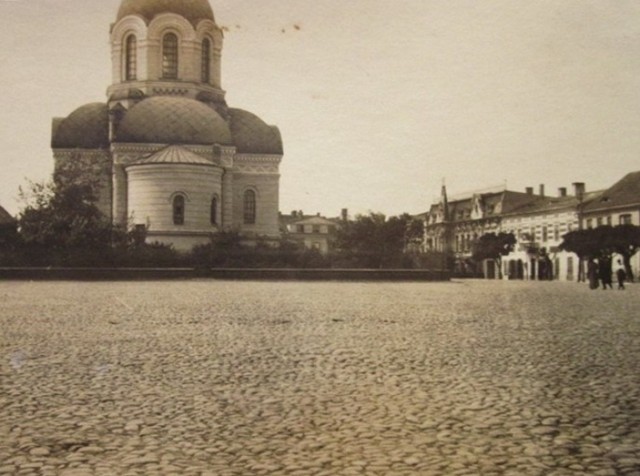 Na zdjęciu: Centrum Tomaszowa w latach I wojny światowej.
