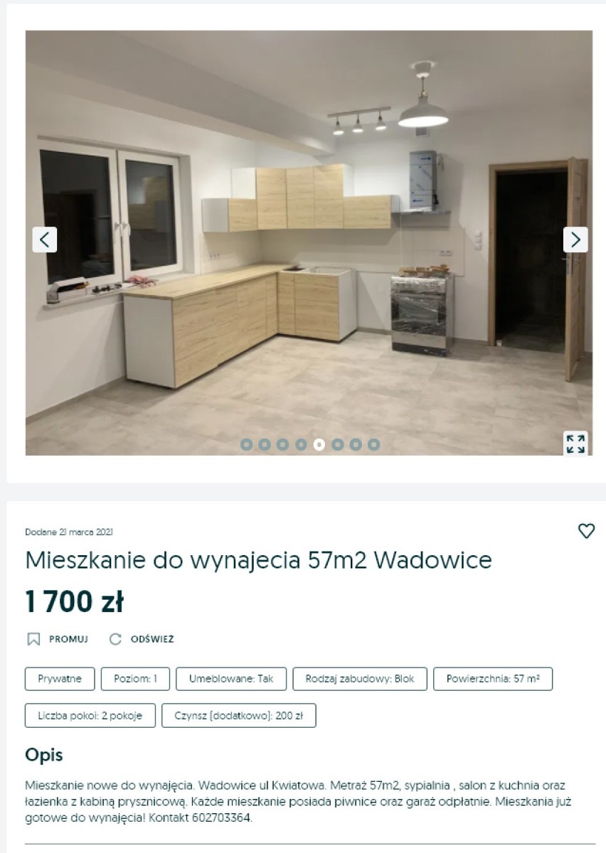 Mieszkania do wynajęcia w Wadowicach. Ile trzeba zapłacić? Aktualne oferty 