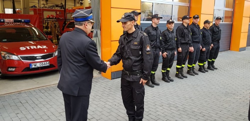 Awanse zawodowe i wyróżnienia dla wolsztyńskich strażaków [ZDJĘCIA]