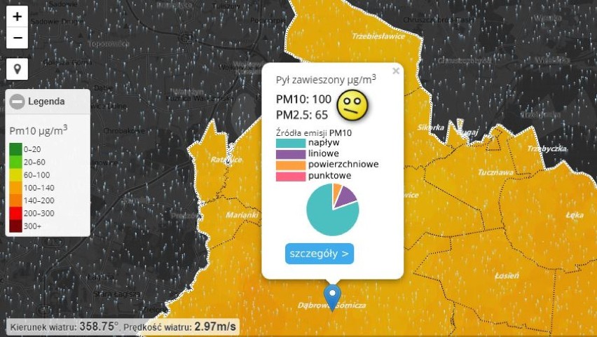 Dąbrowa Górnicza: Sprawdź jakość powietrza w każdej z dąbrowskich dzielnic! [dynamiczna mapa jakości powietrza]