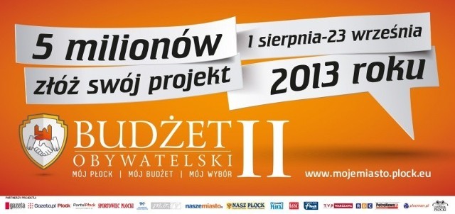 Budżet Obywatelski w Płocku - płocczanie zgłosili ponad 100 projektów