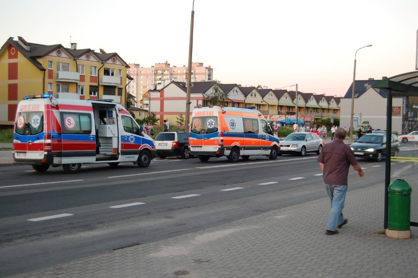 Wypadek w Rumi na ul. Dąbrowskiego