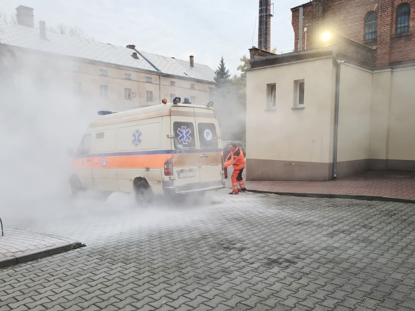 Ćwiczenia przeciwpożarowe pracowników SOR w Żarach