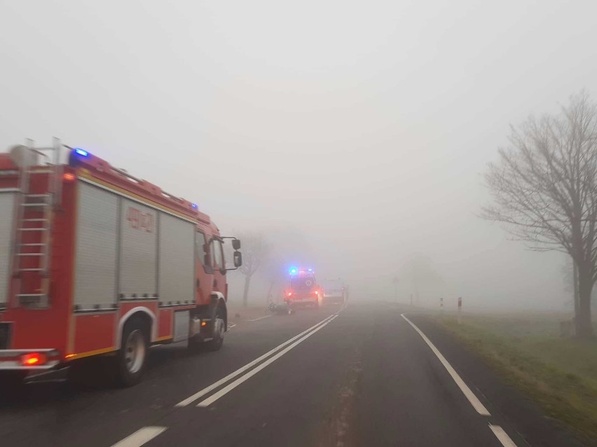 Wypadek motocyklisty w Wolenicach [FOTO]