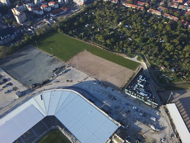 Boiska Centrum Szkolenia Dzieci i Młodzieży przy stadionie Pogoni Szczecin.