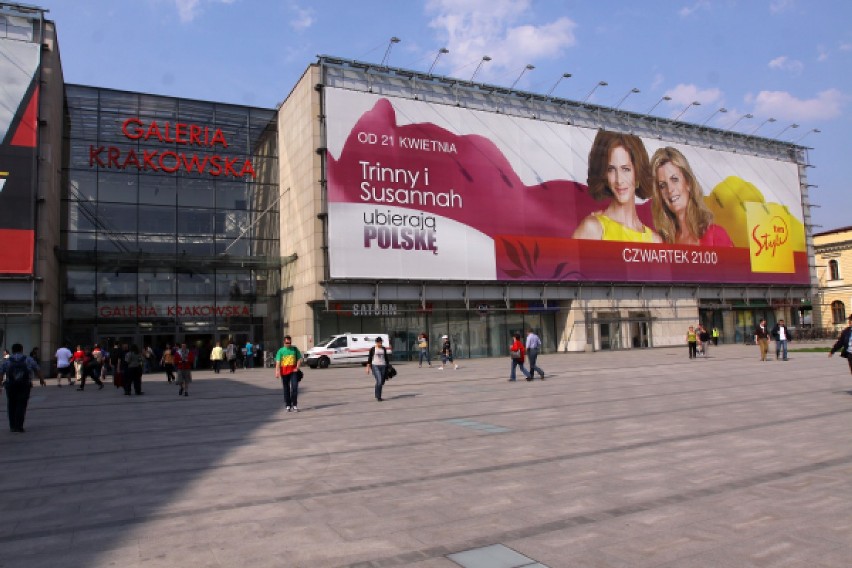 Reklamy na Galerii Krakowskiej