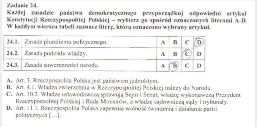 24 kwietnia część humanistyczna (język polski) egzaminu ...