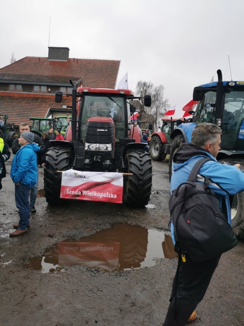 Protest AgroUnii: Nasi rolnicy protestują w Środzie Wielkopolskiej