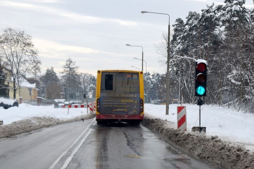 Na ulicy Wojska Polskiego w Kielcach  wstrzymano prace na...