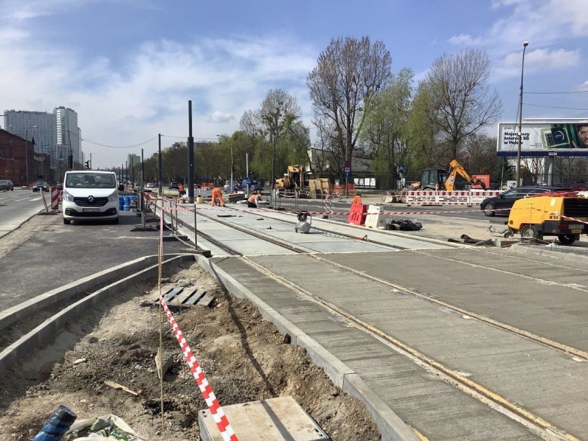 Rusza kolejny etap budowy trasy tramwajowej na Kasprzaka....