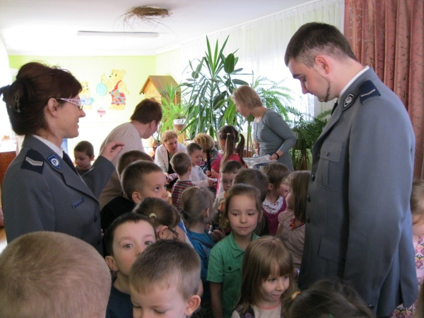 Policjanci odwiedzili Przedszkole nr 5 w Kole