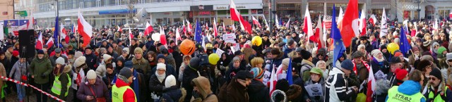 Manifestacja KOD w Łodzi - 23 stycznia 2016