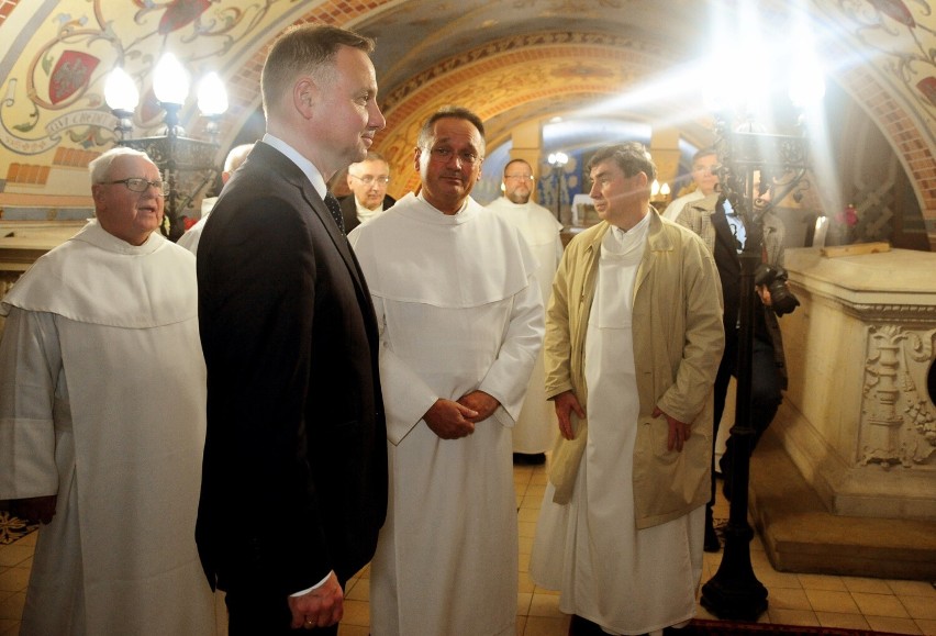 Kraków Prezydent Andrzej Duda brał udział w zakończeniu jubileuszu obecności paulinów na Skałce ZDJĘCIA