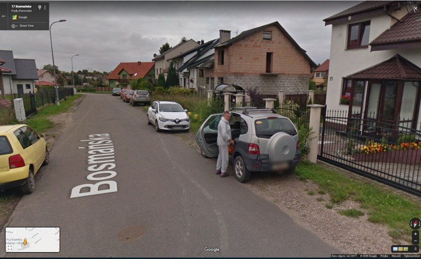 Mieszkańcy Pucka na Google Street View. Zobacz kogo przed...