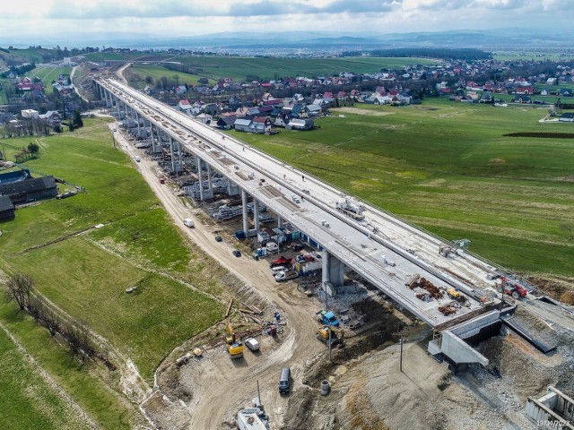 Budowa nowej zakopianki na odcinku Rdzawka - Nowy Targ