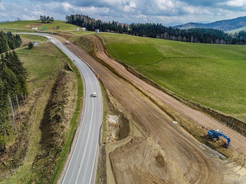 Budowa nowej zakopianki na odcinku Rdzawka - Nowy Targ