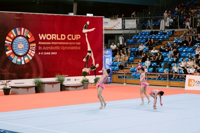 W weekend w Rzeszowie odbył się Puchar Świata oraz Międzynarodowy Turniej w Akrobatyce Sportowej.