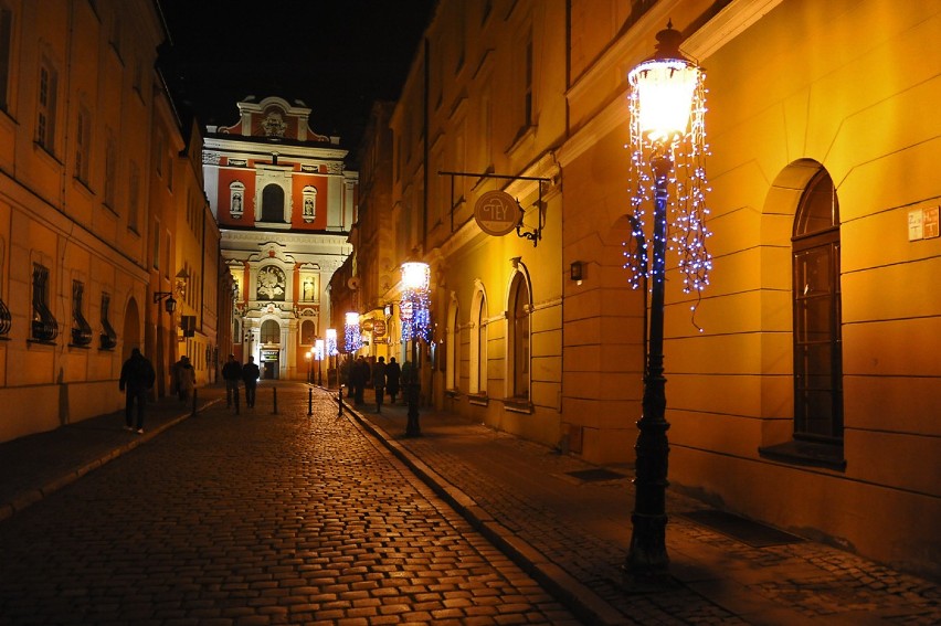 Poznań nocą: Fara