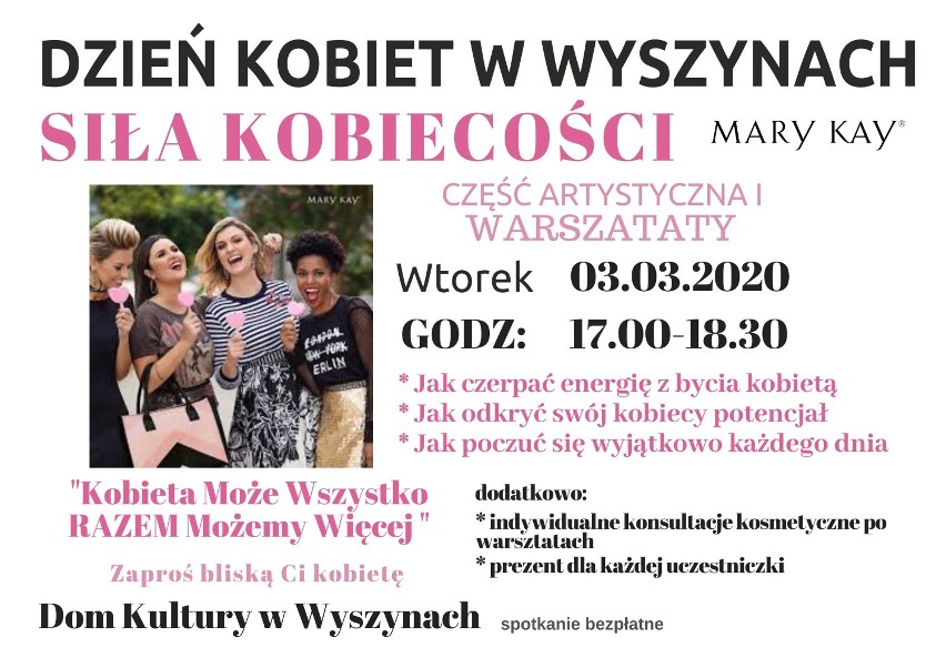 Dzień Kobiet w gminie Budzyń - zaproszenia dla pań