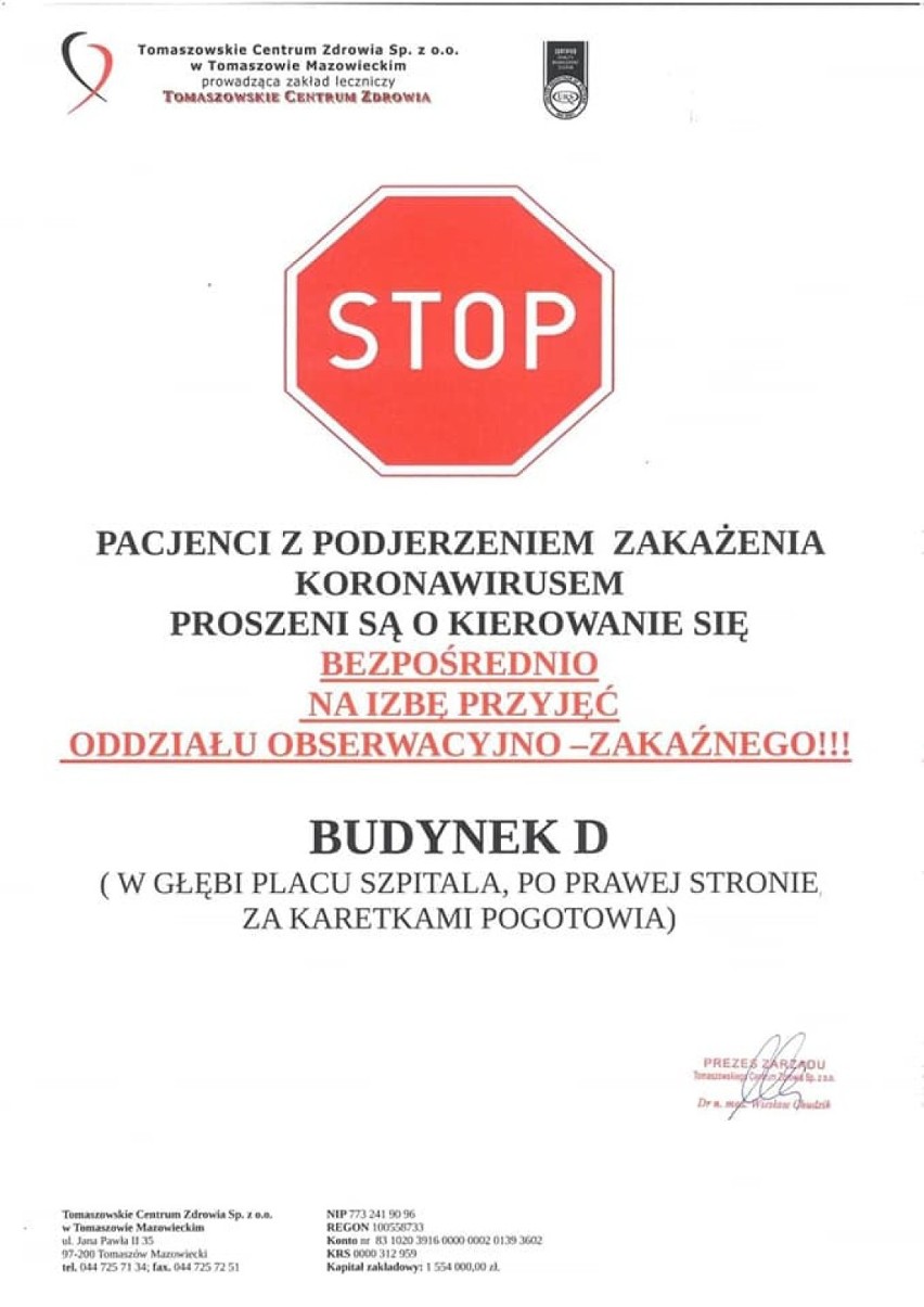 Koronawirus w Tomaszowie Maz. Zamknięte targowisko, zawieszona strefa płatnego parkowania, ograniczenia MZK