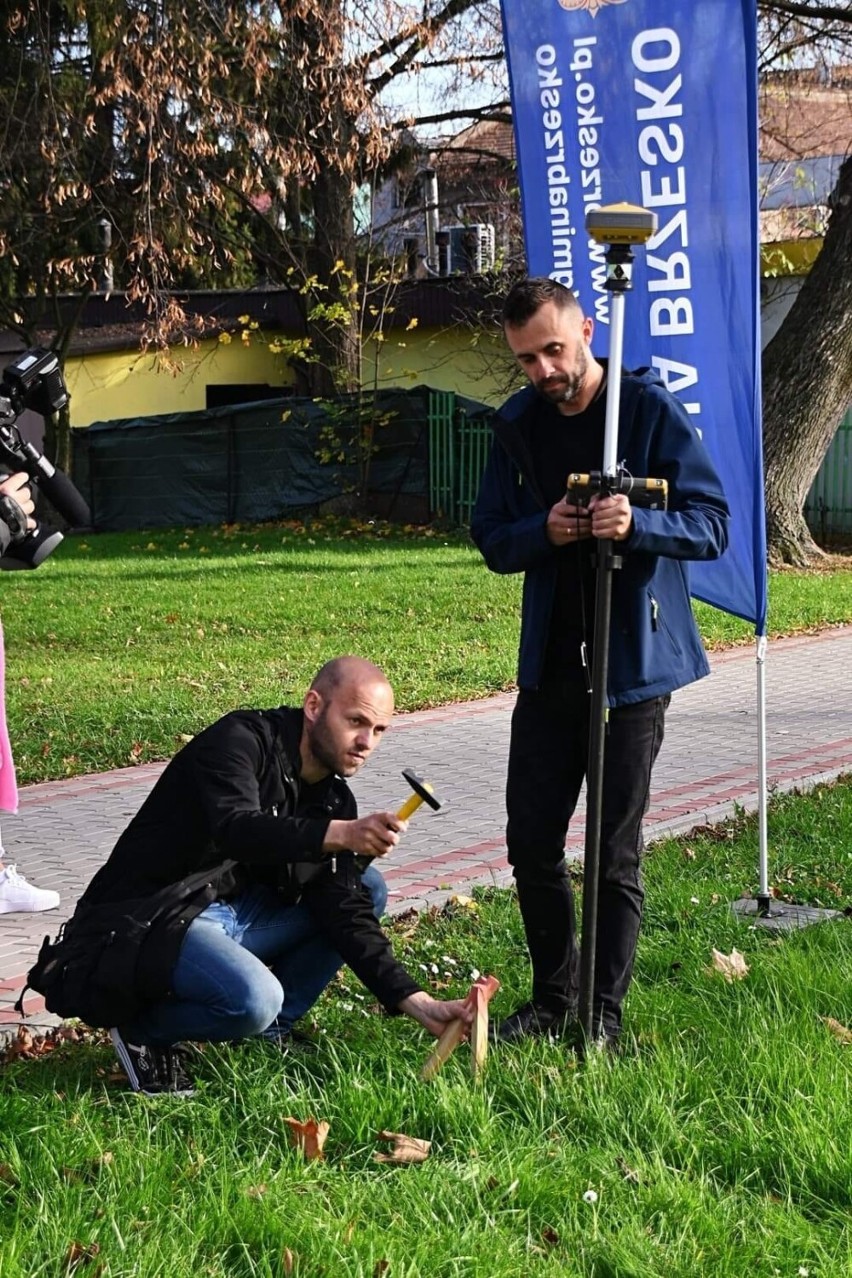 Wyznaczenie miejsca pod Pavimentum Copernicanum w Brzesku