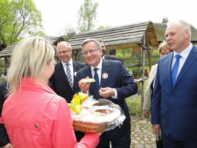 Prezydent Bronisław Komorowski odwiedził Olsztynek