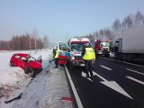 Śmiertelny wypadek na nowej obwodnicy Babic. Zderzyły się dwa pojazdy