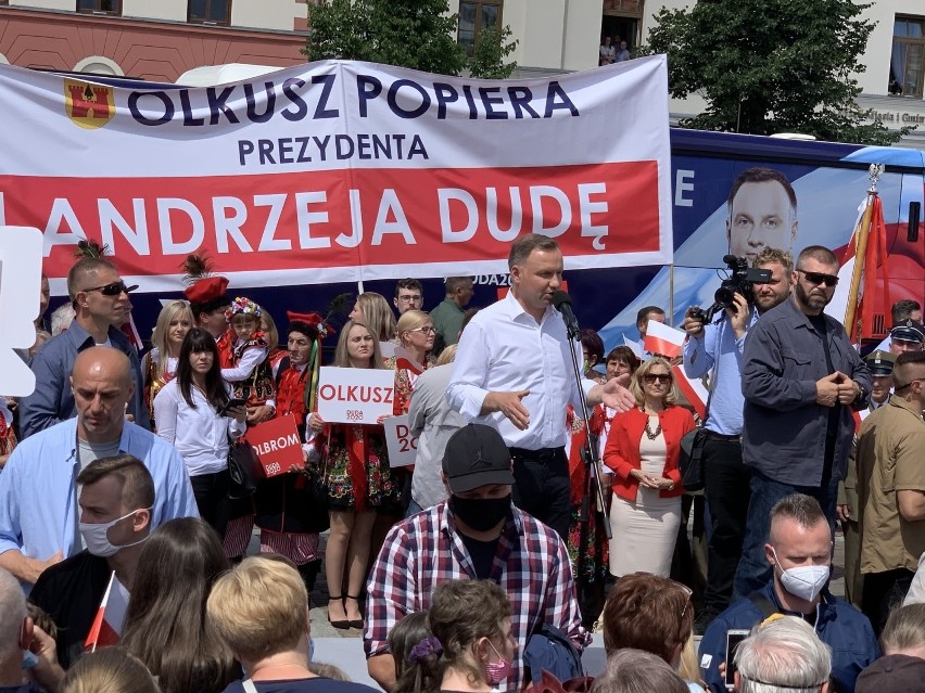 Andrzej Duda na wiecu w Olkuszu