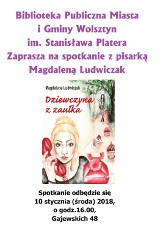 Spotkanie z pisarką Magdaleną Ludwiczak w Bibliotece Publicznej Miasta i Gminy Wolsztyn