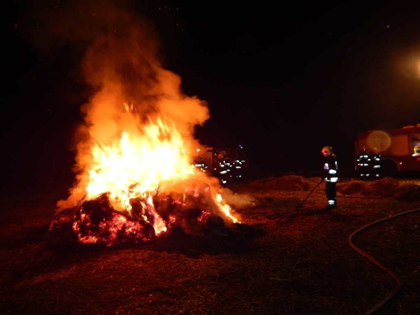 Pożar w gminie Złoczew