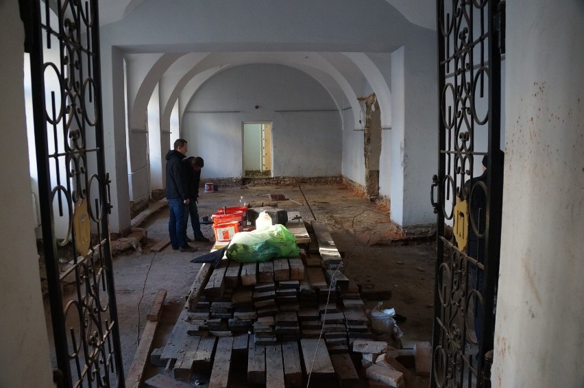 Trwa remont Pałacu Dietrichsteinów w Wodzisławiu Śl.