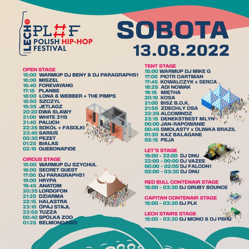 Polish Hip-Hop Festival Line-up. Poznaliśmy harmonogram tegorocznego festiwalu! Kto zagra na której scenie? Sprawdźcie!