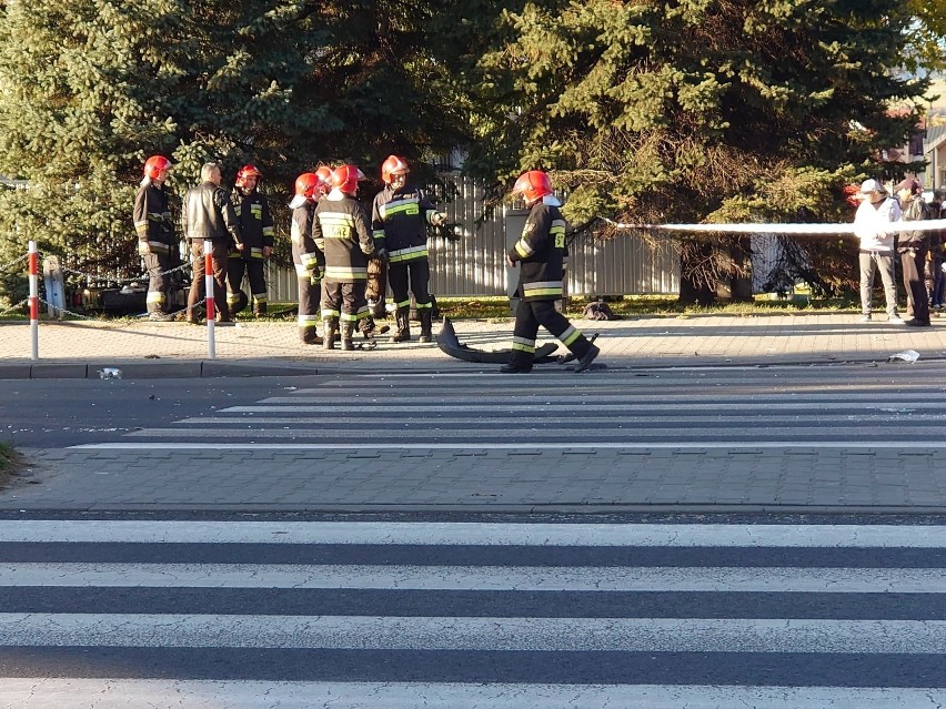 Nowy Targ. Poważny wypadek motocyklisty. Zderzył się z osobówką [ZDJĘCIA]