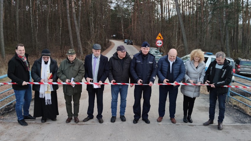 Otwarcie drogi Łęczno - Kłudzice 29.12.2022